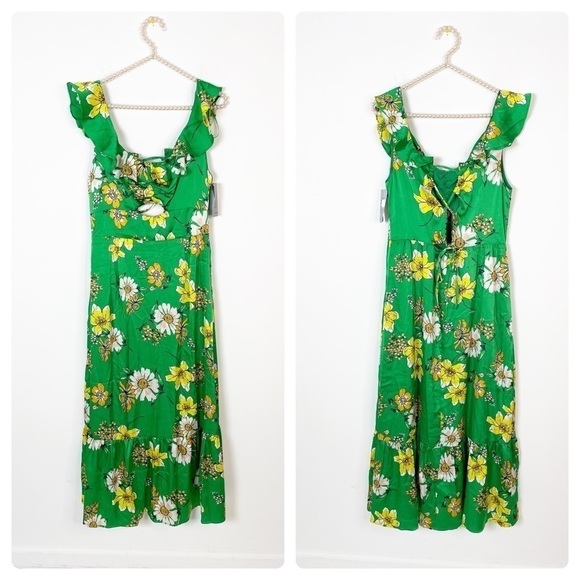 Collective Concepts Floral Tie Dress - Picture 2 of 5